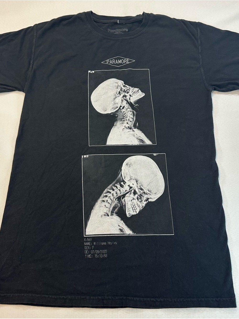 Paramore X-Ray Headbanger T Shirt S 2023 Tour Hayley Williams Official Merch